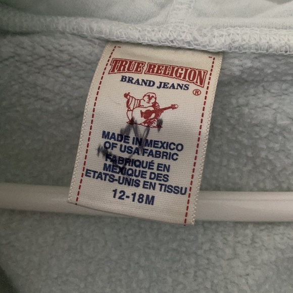 True Religion Graphic Zip Up Hoodie - 12-18M - Picture 5 of 8